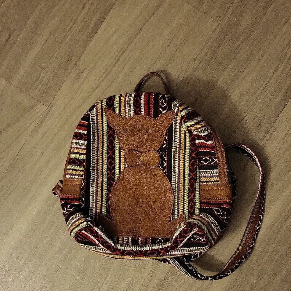 Bohemian Tan and Brown Backpack
